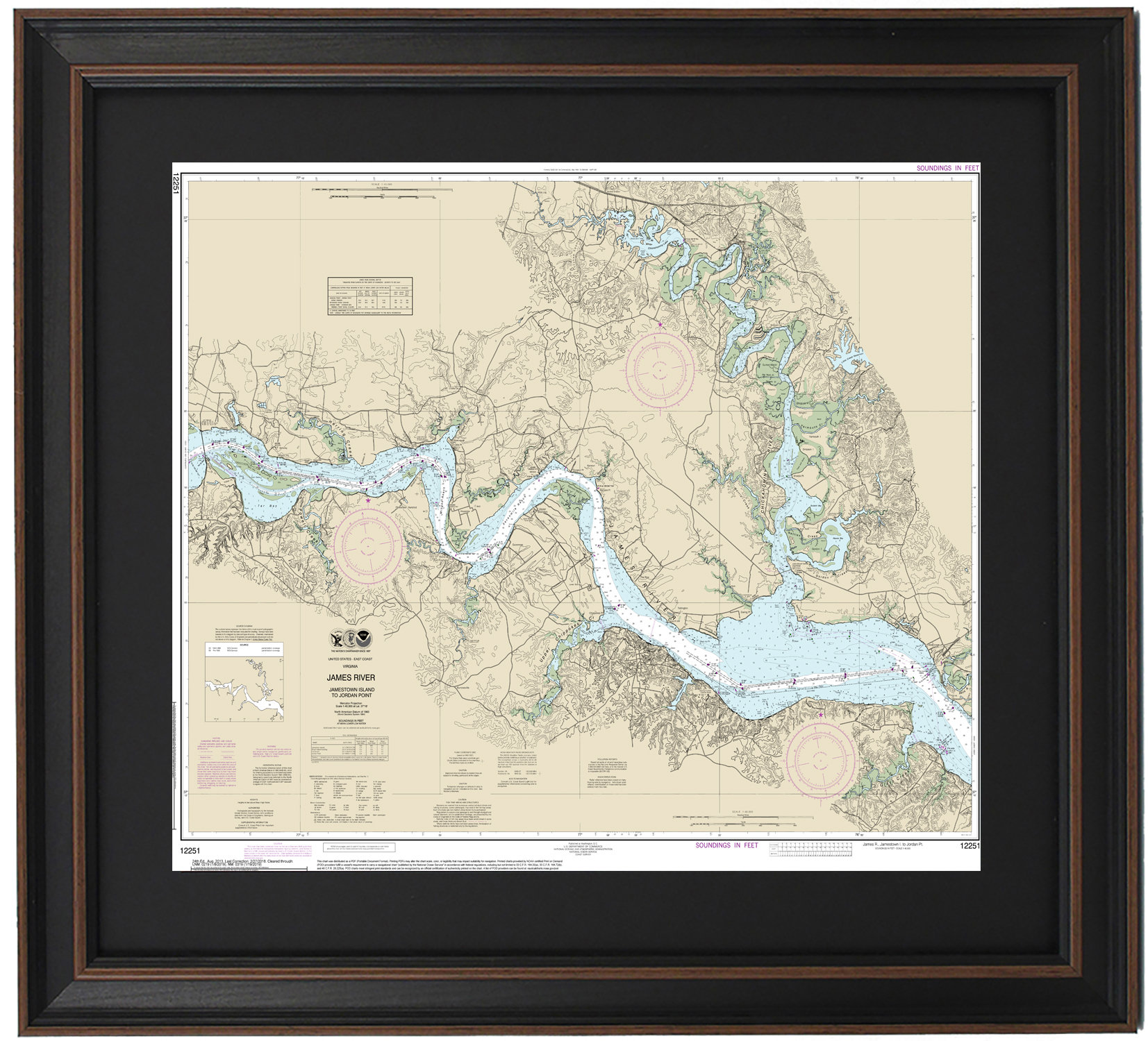 Longshore Tides James River, Virginia; Jamestown Island To Jordon Point